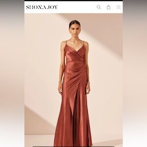 Shona joy La Lune Cross Draped Maxi Dress - Terracotta